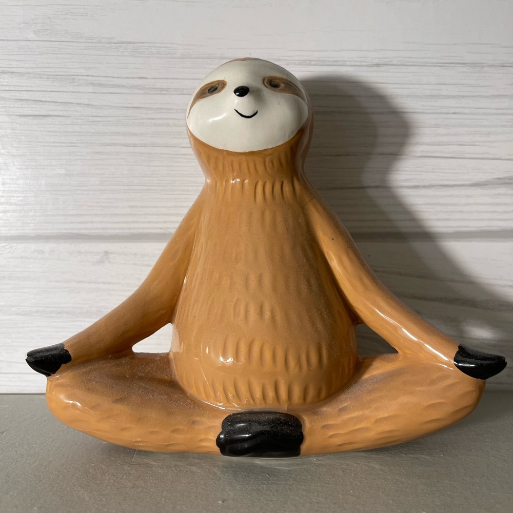 Meditating Sloth Decor